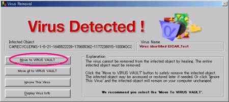 Move to VIRUS VAULT